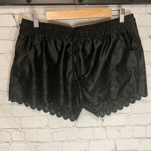 Sun seeker laser cut pull on shorts cover up